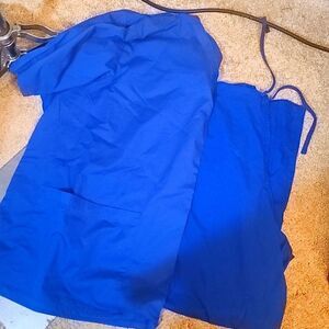 Deep blue 6x & 3x scrub outfit
